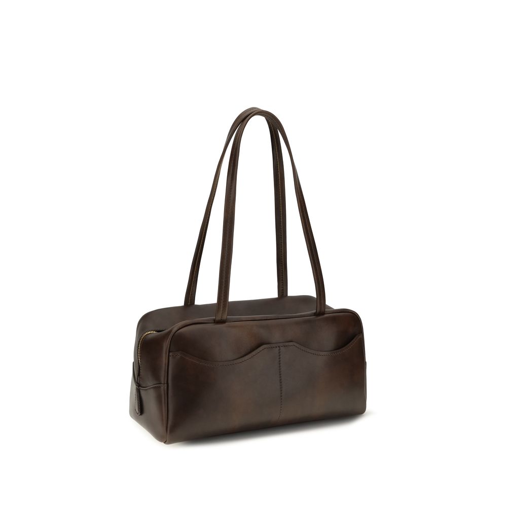 Brown Calf Leather Bos Taurus Handbag