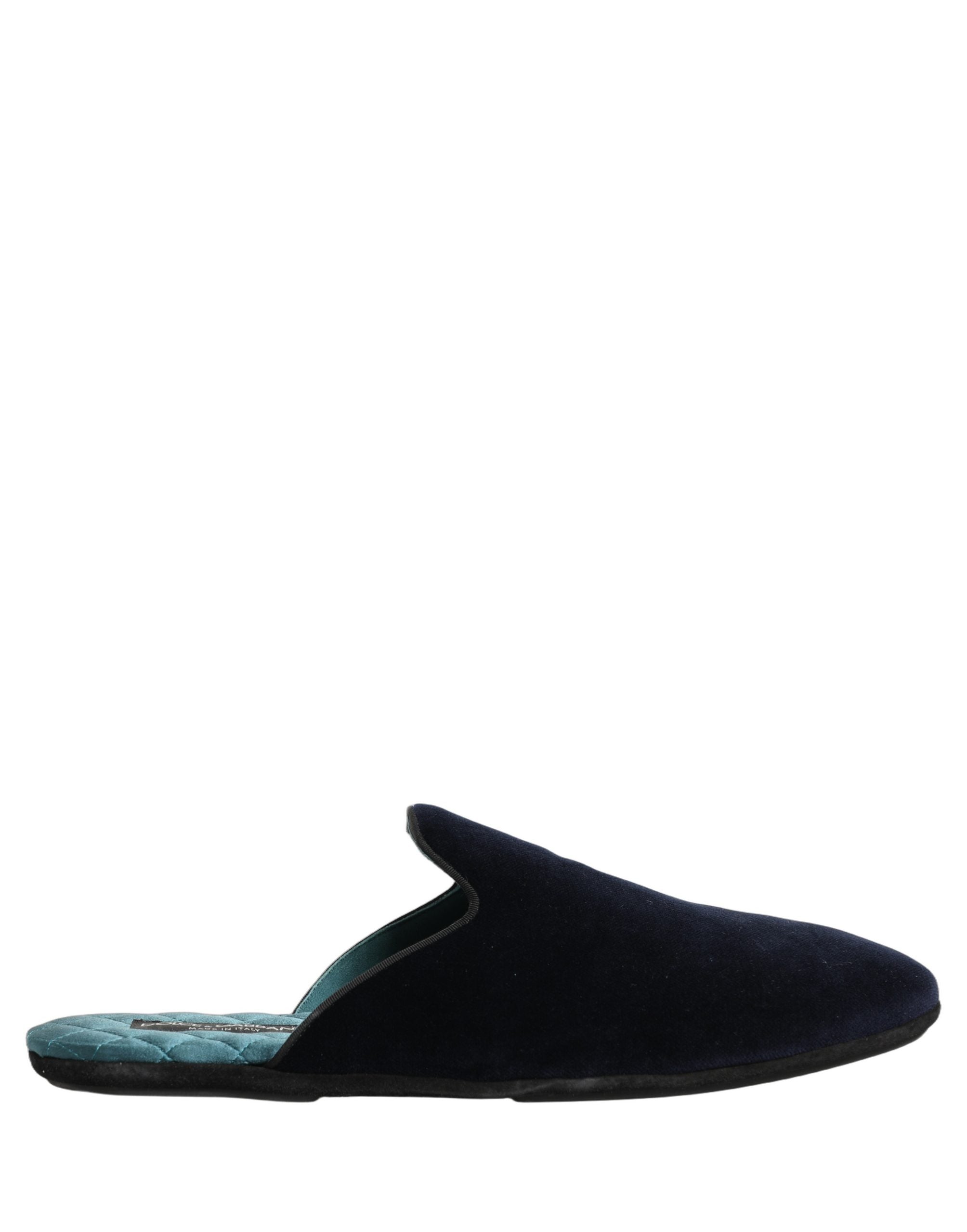 Dark Blue Suede Slides Flat Slipper Men Shoes