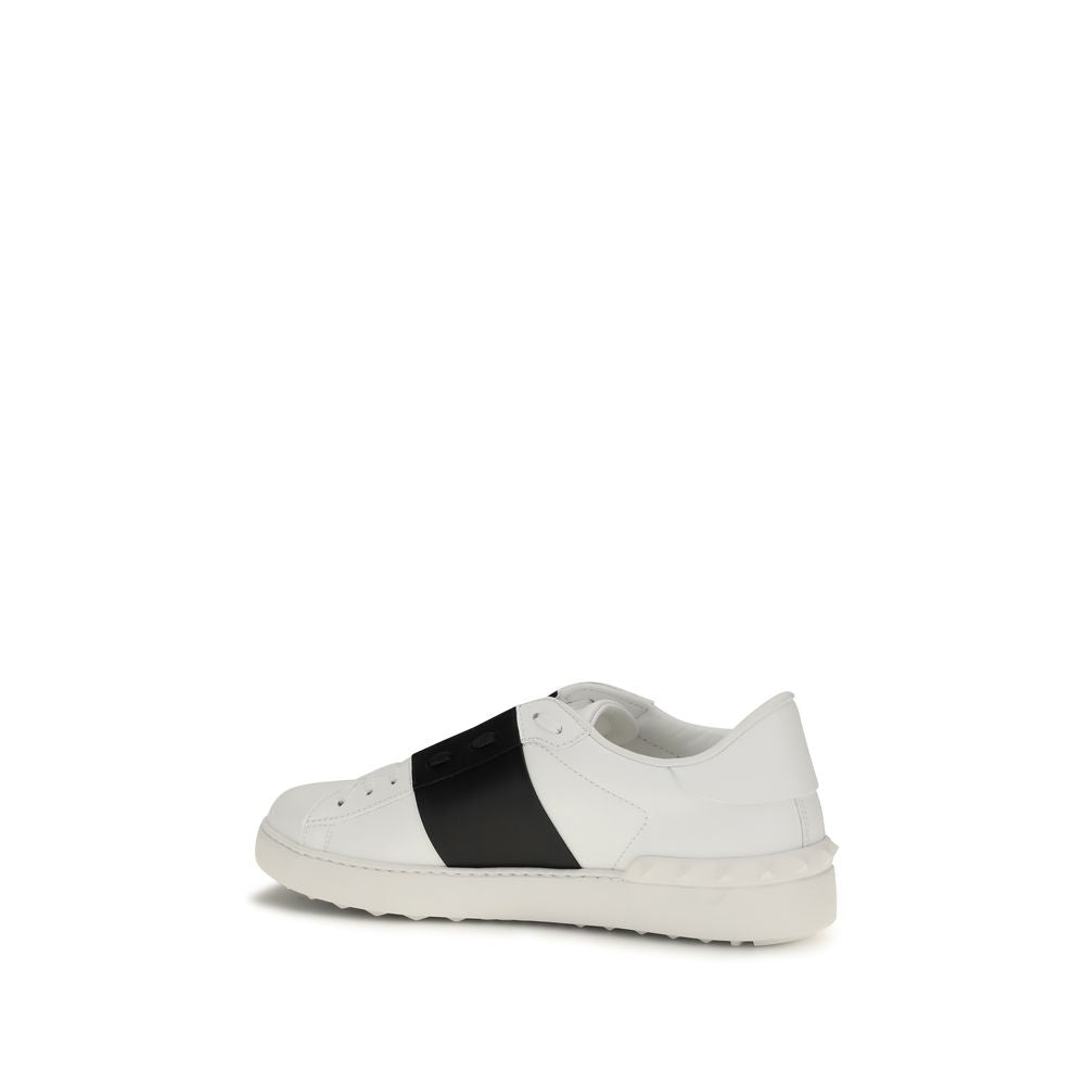 Black And White Calf Leather Bos Taurus Low Top Sneakers