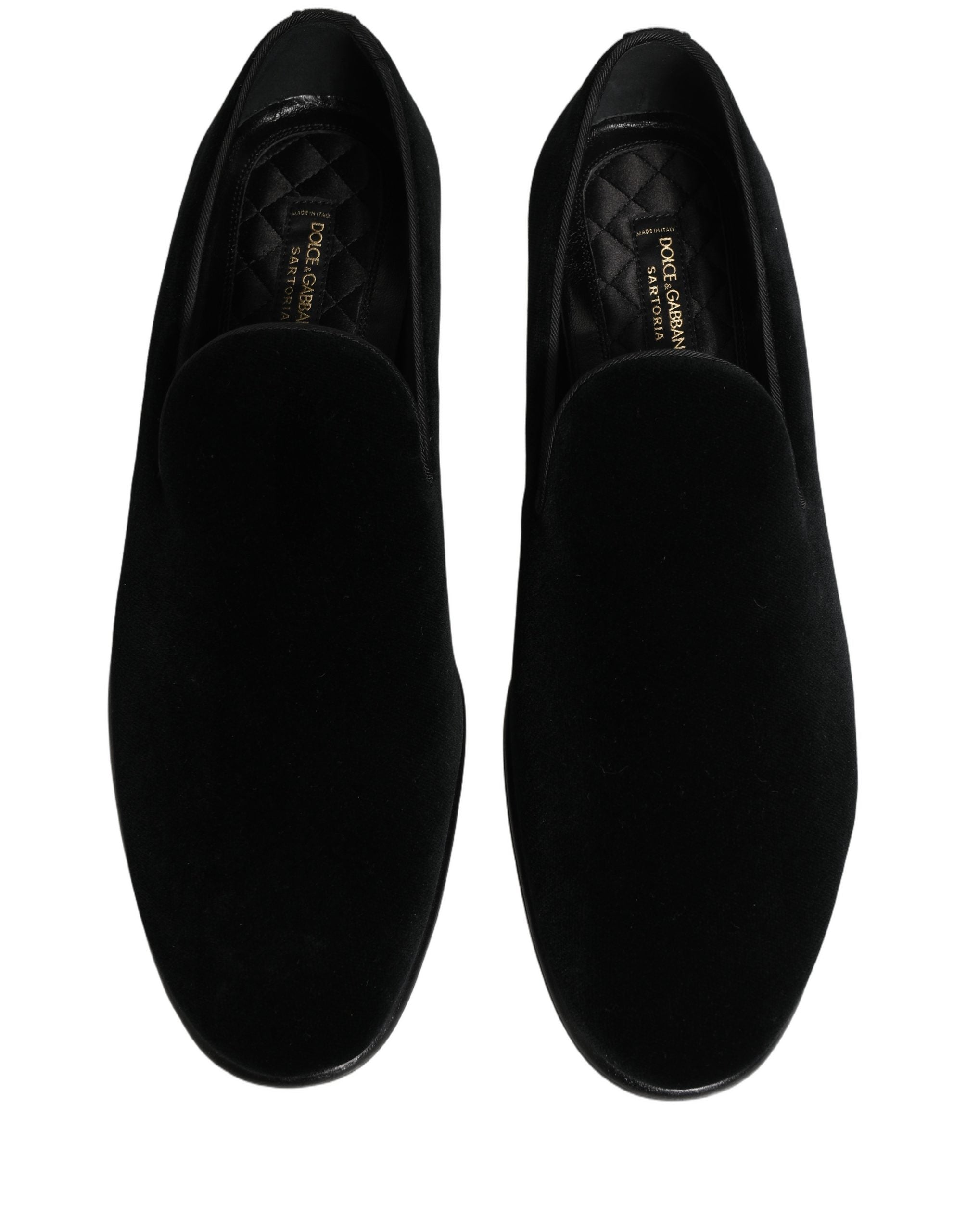 Black Velvet Loafers Formal Men Dress Shoes