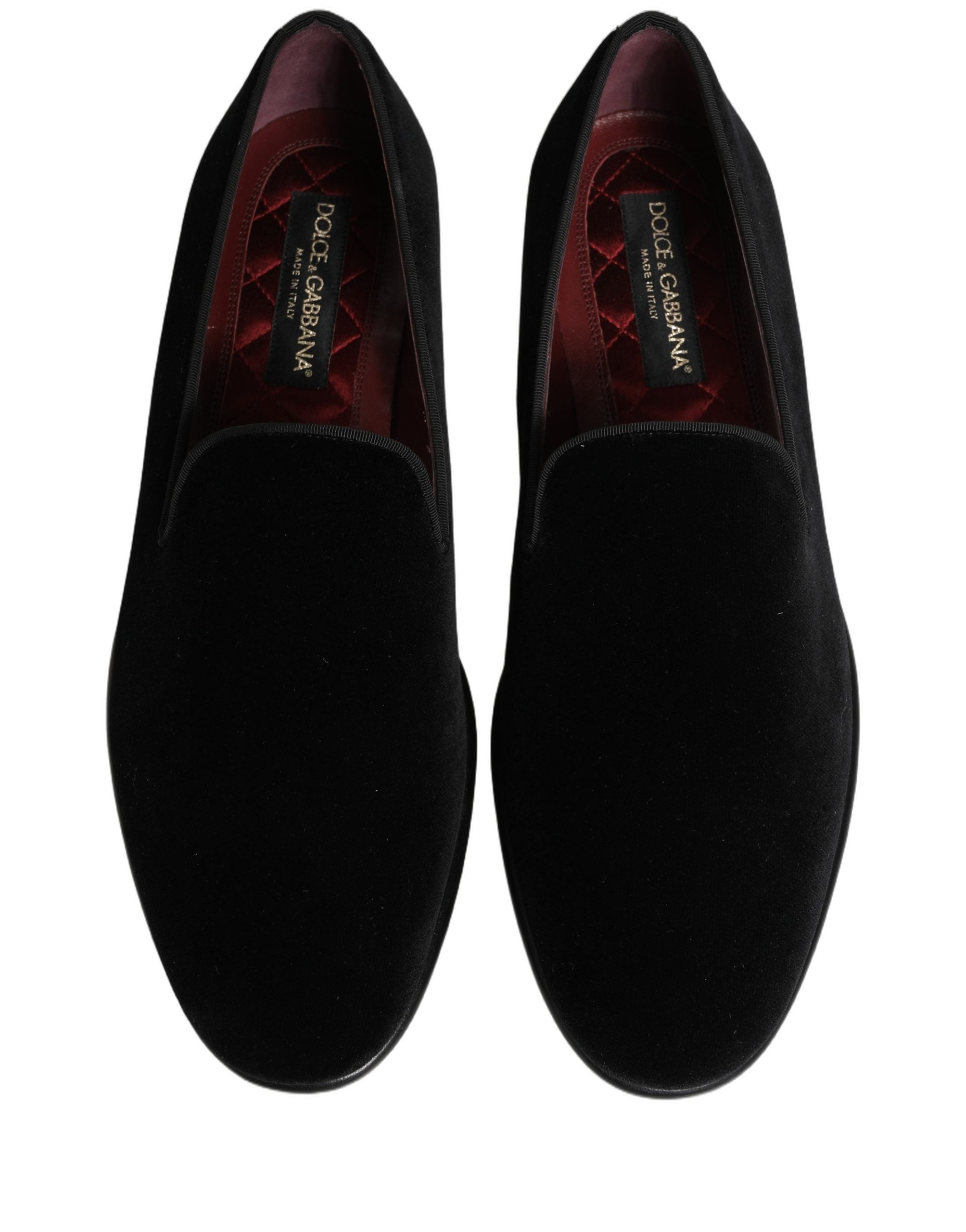 Black Velvet Loafers Formal Men Dress Shoes