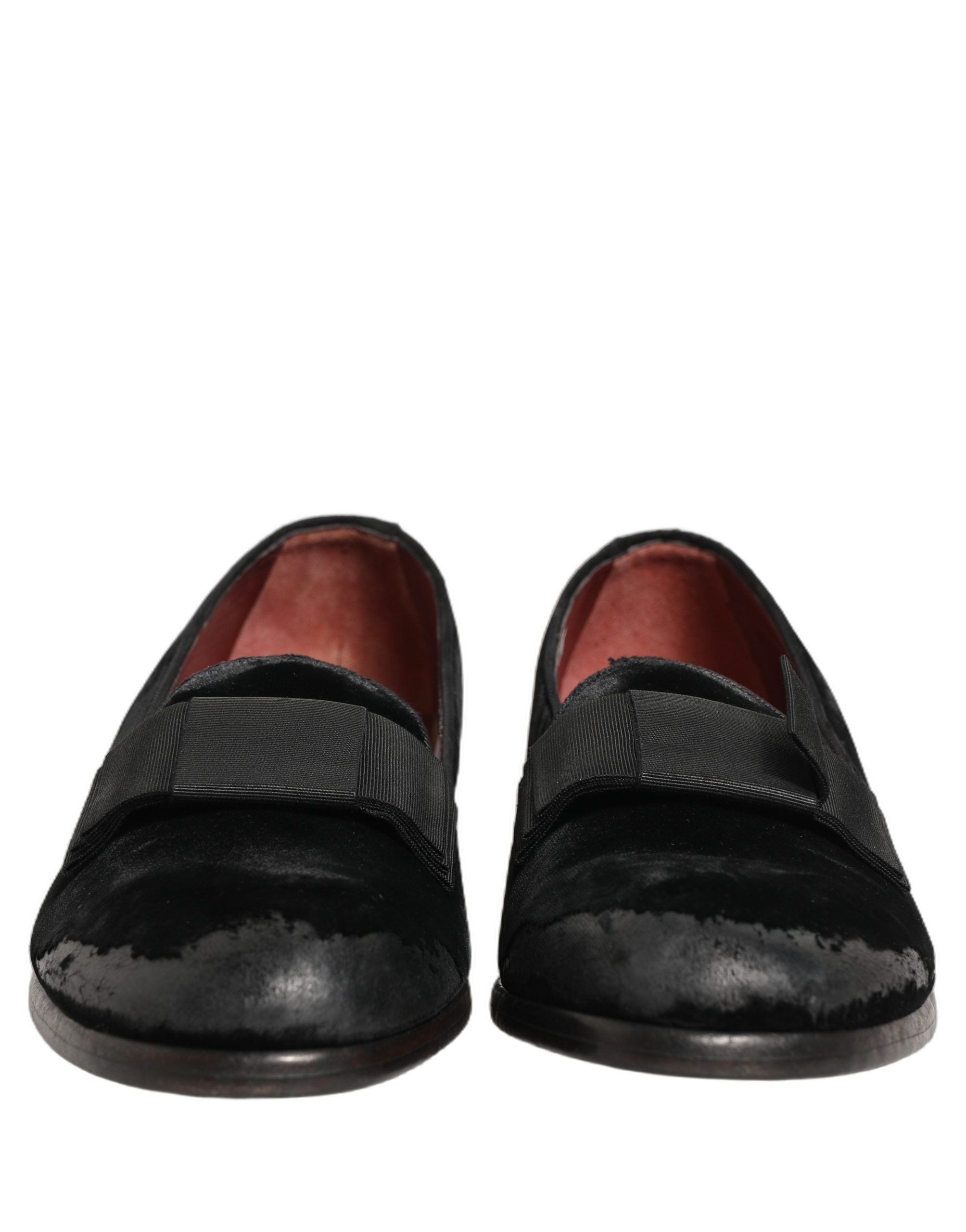 Black Velvet Loafers Formal Men Dress Shoes