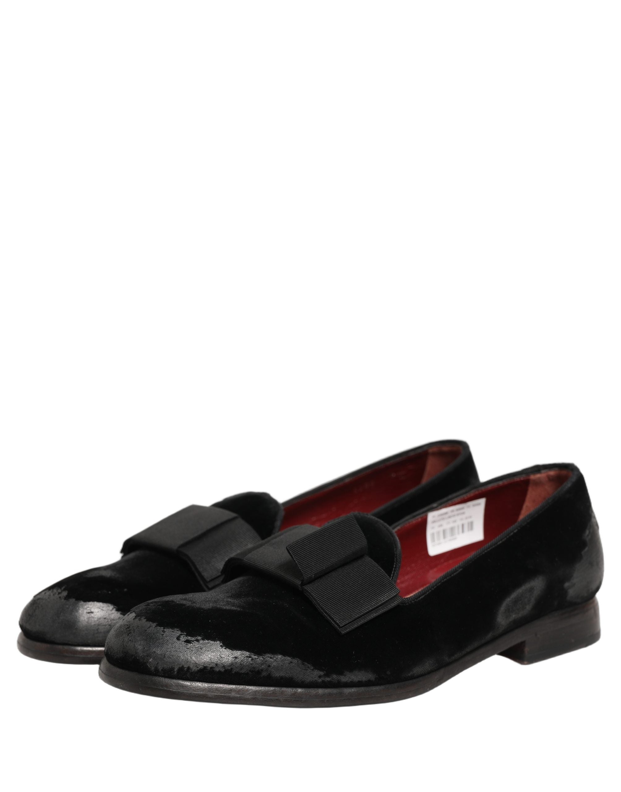 Black Velvet Loafers Formal Men Dress Shoes