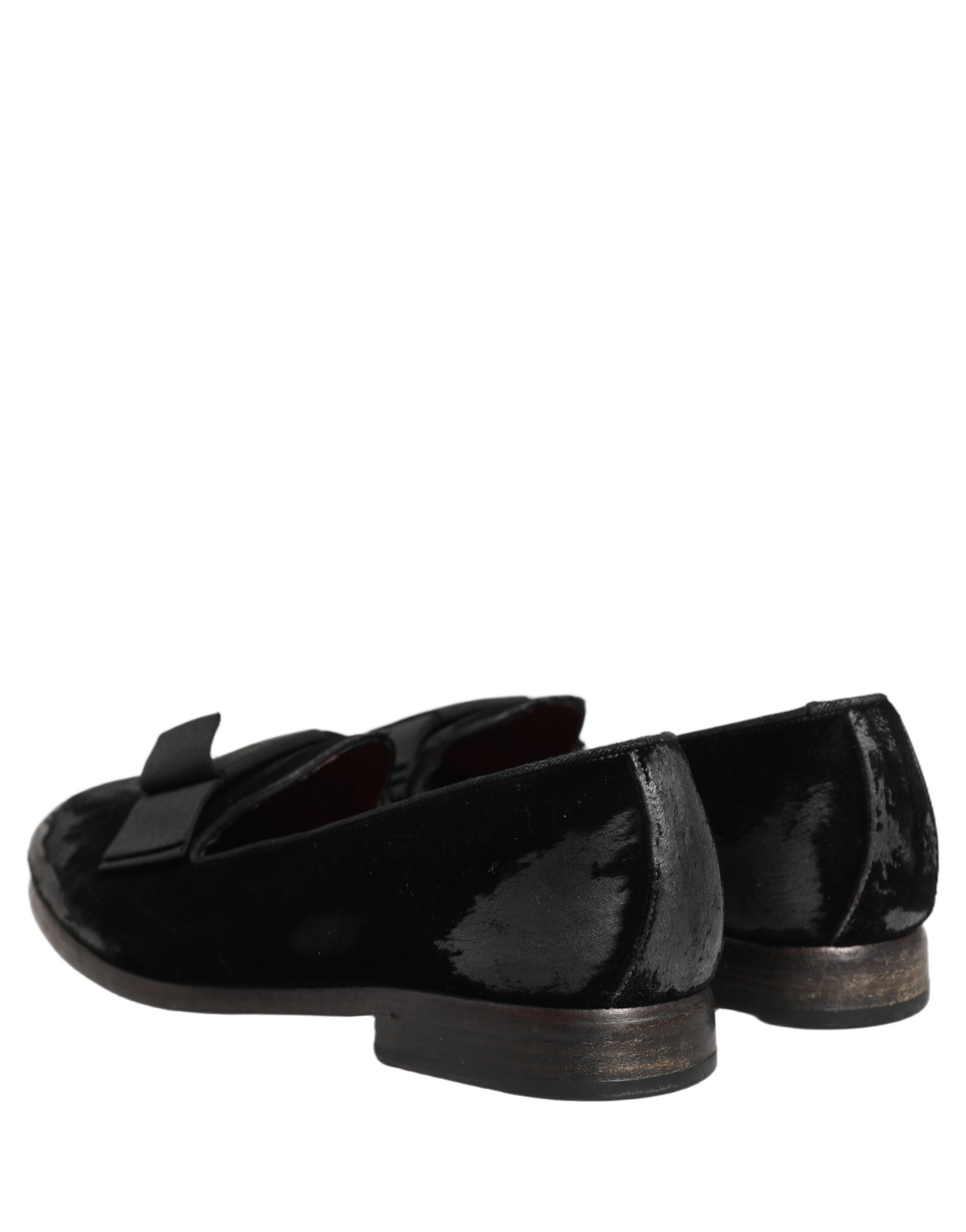 Black Velvet Loafers Formal Men Dress Shoes