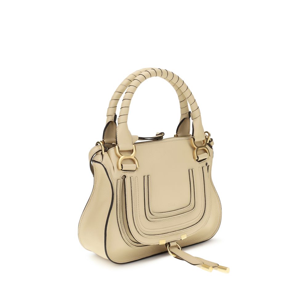 Beige Calf Leather Bos Taurus Shoulder Bag