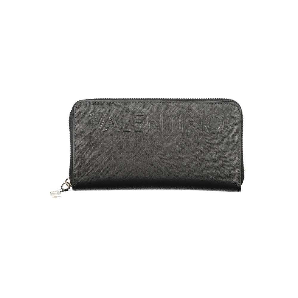 Black Polyurethane Women's Wallet