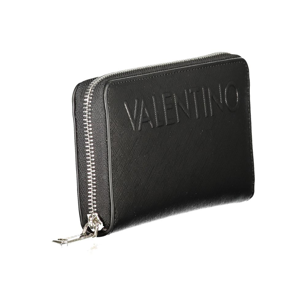 Black Polyurethane Women's Wallet
