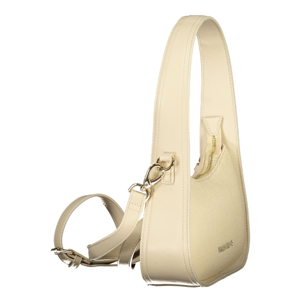 Beige Polyurethane Women's Bag