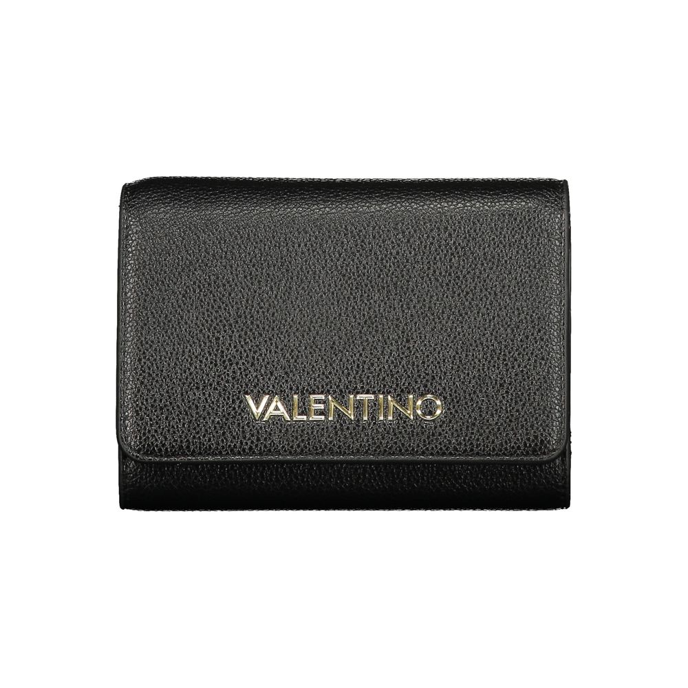 Black Polyurethane Women's Wallet