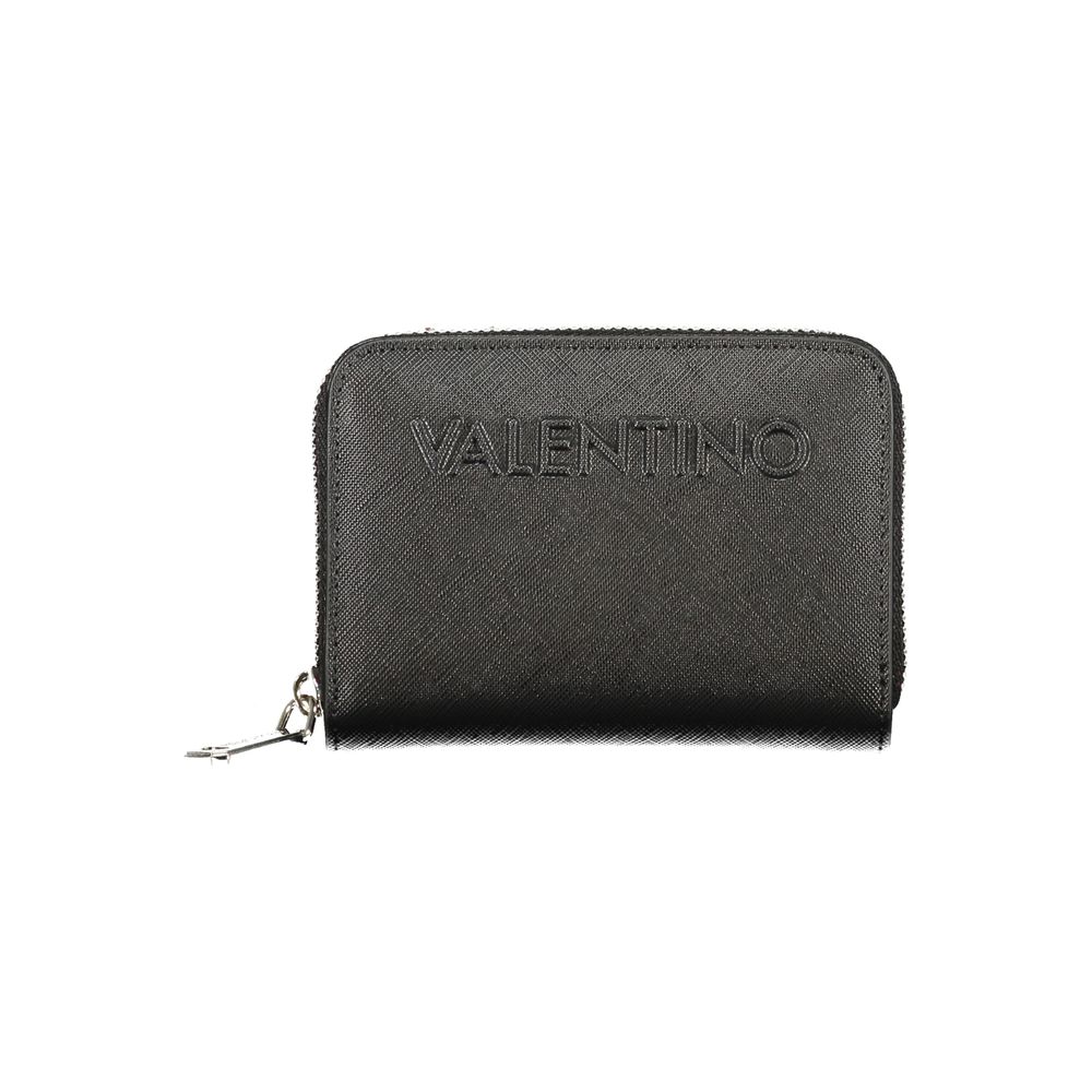Black Polyurethane Women's Wallet