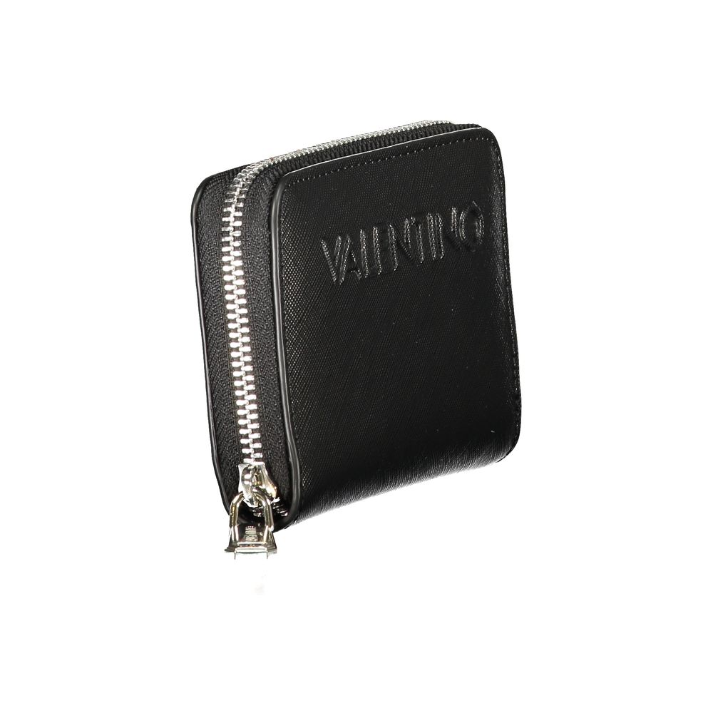 Black Polyurethane Women's Wallet