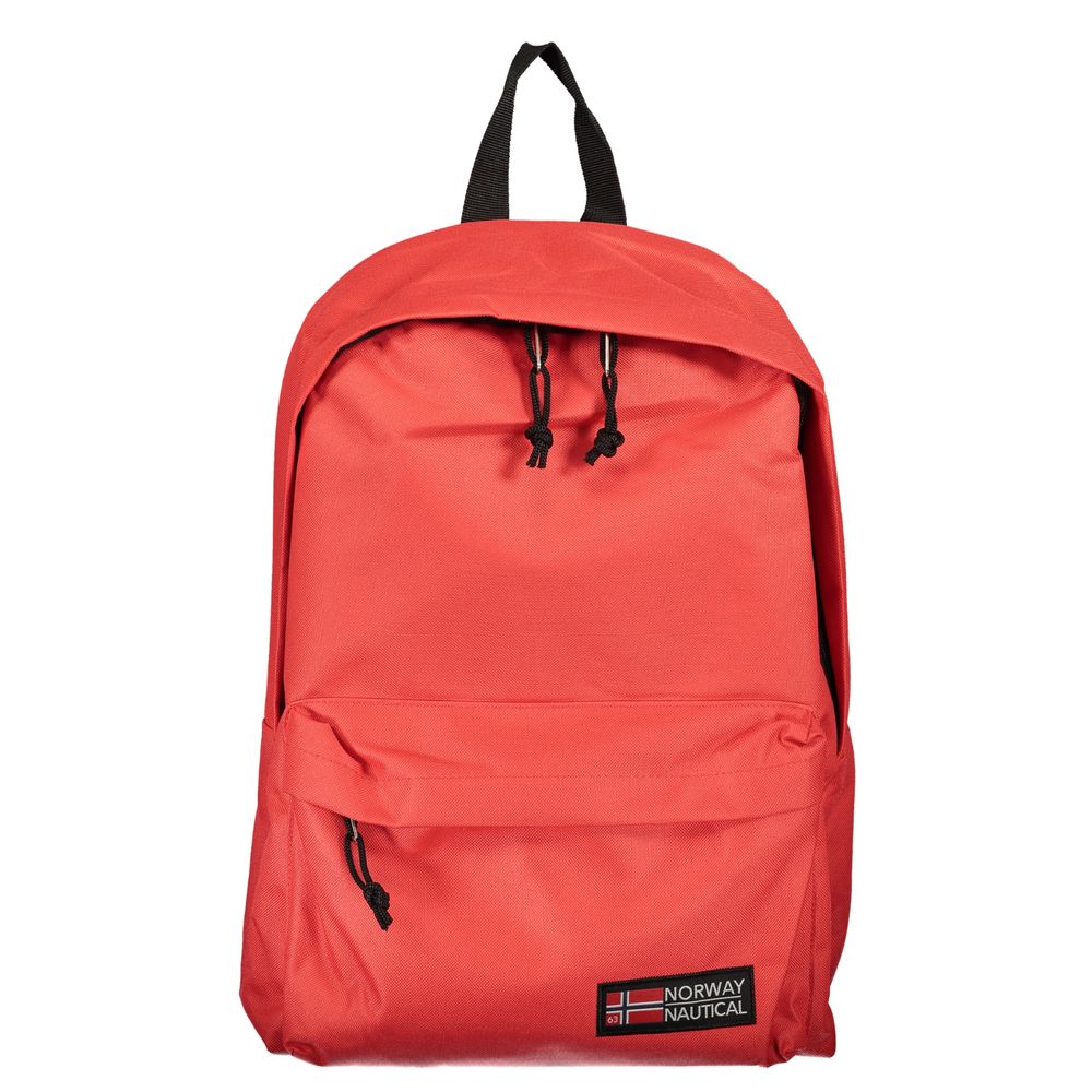 Red Polyester Backpack