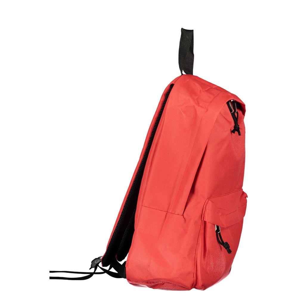 Red Polyester Backpack