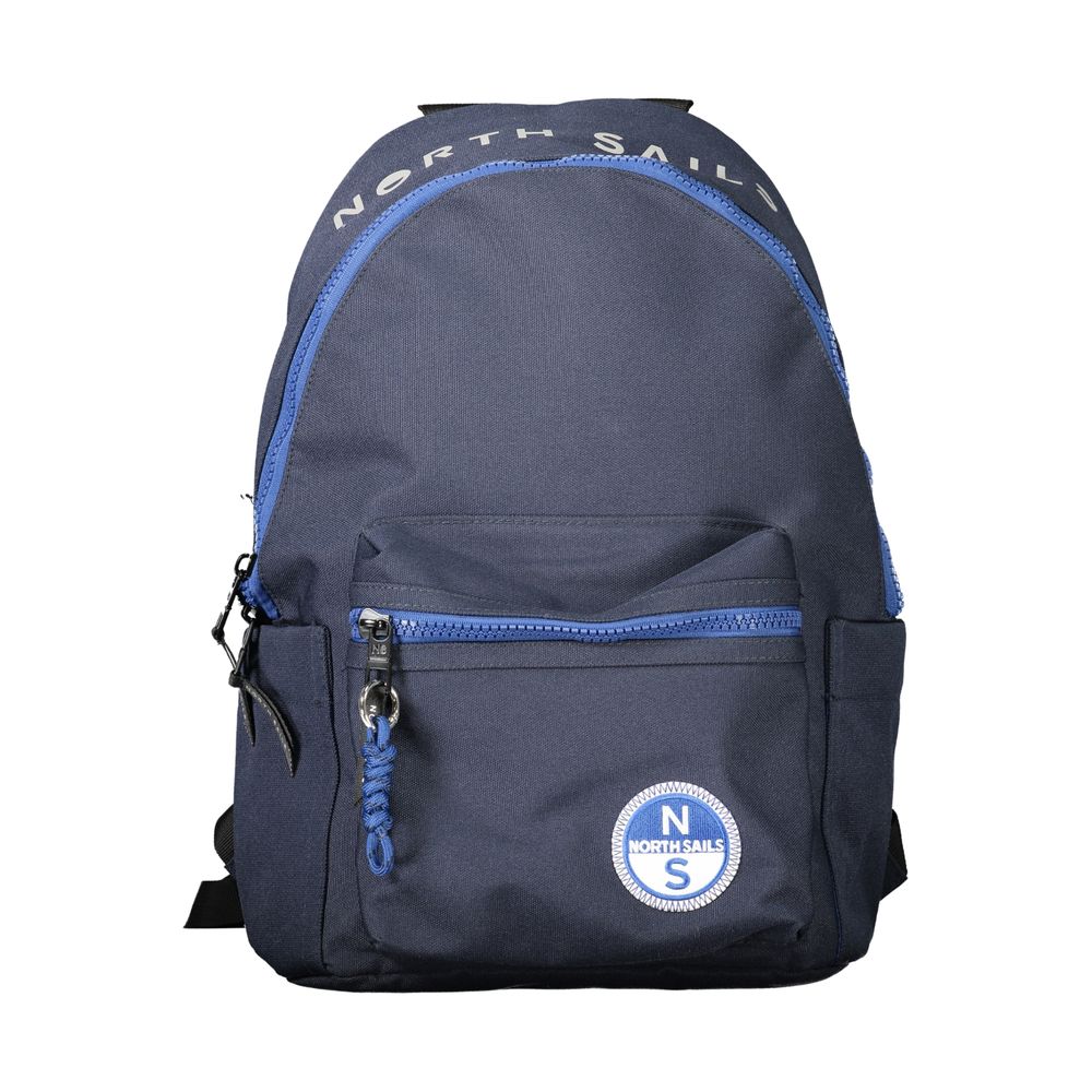 Blue Polyester Backpack