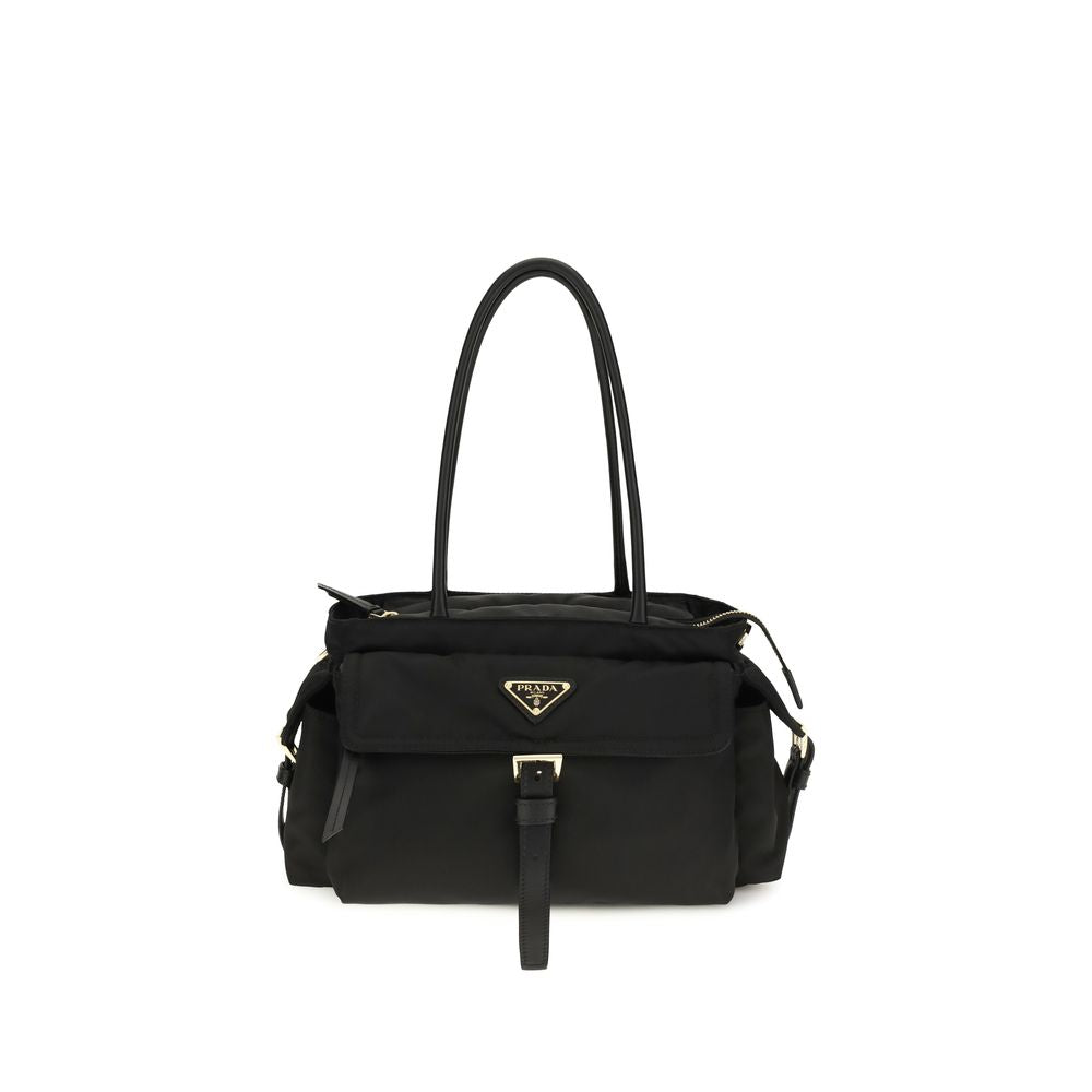 Black Polyamide Handbag