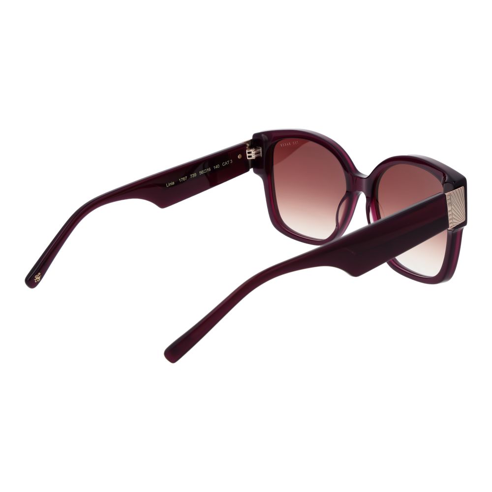 Burgundy Acetate Sunglasses