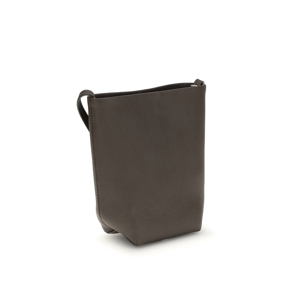 Brown Calf Leather Bos Taurus Shoulder Bag - styloora.cz