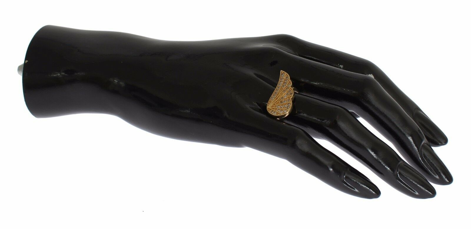 Dámský prsten z čirého zlata a stříbra 925 s motivem CZ