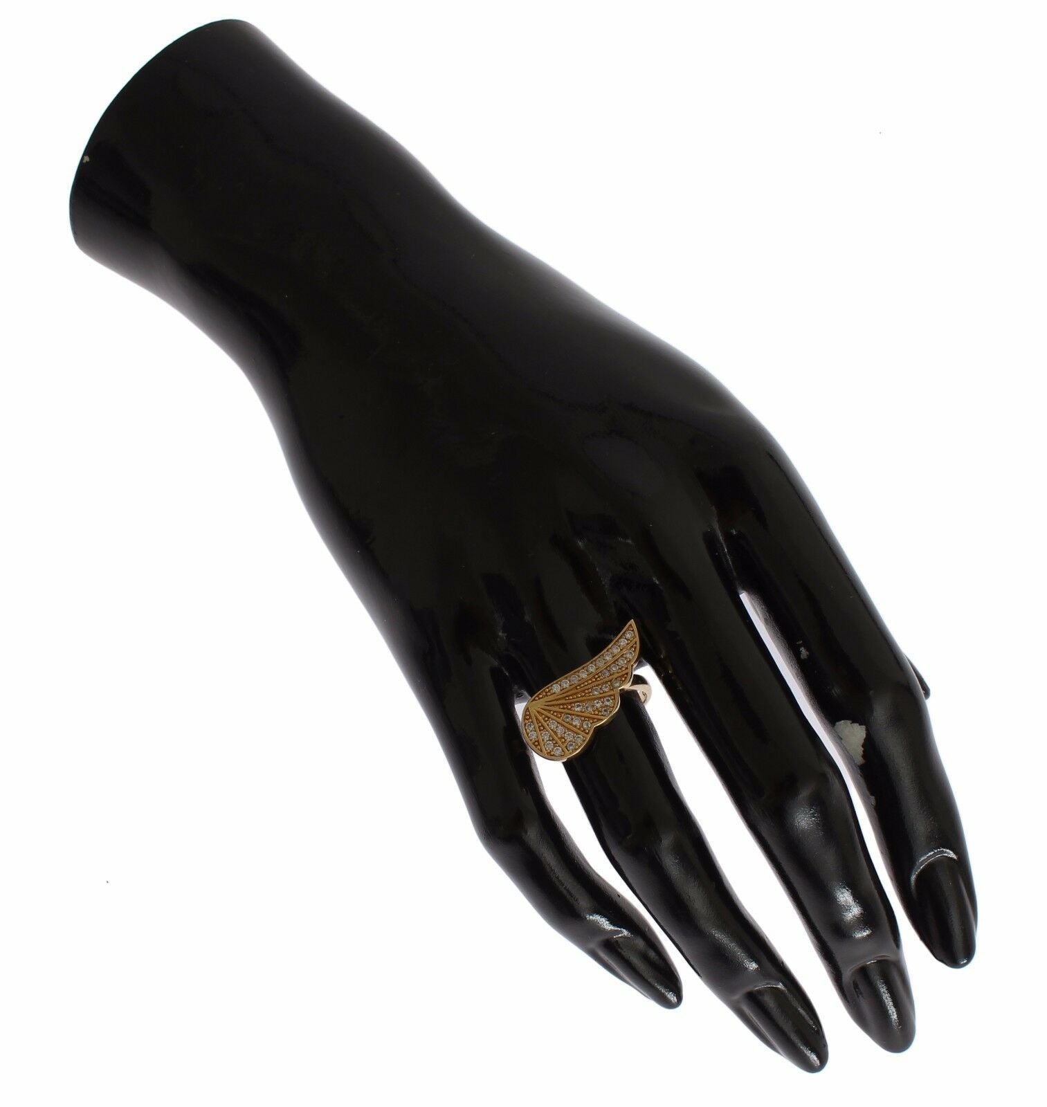 Dámský prsten z čirého zlata a stříbra 925 s motivem CZ