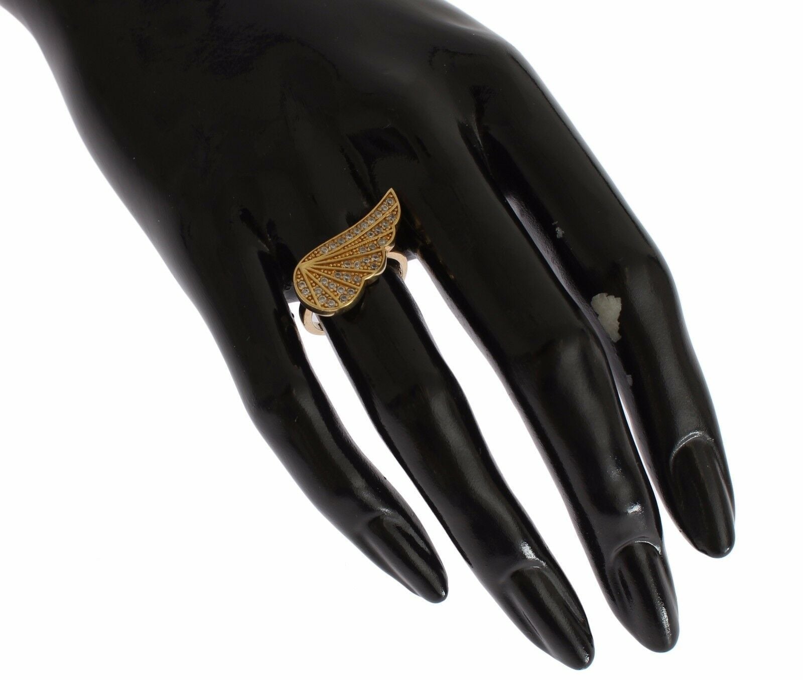 Dámský prsten z čirého zlata a stříbra 925 s motivem CZ