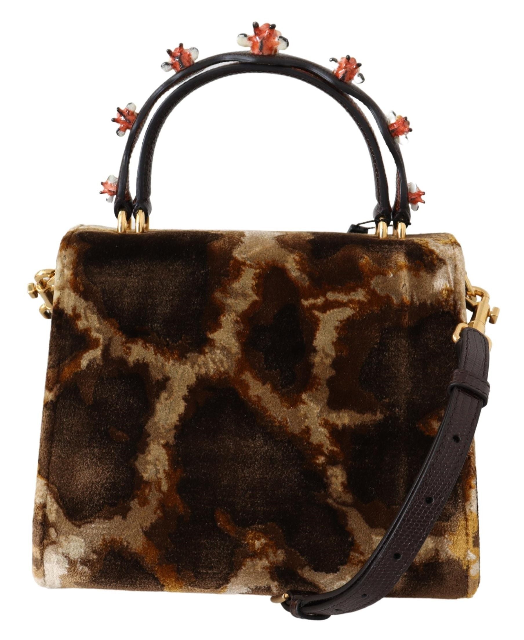 Hnědá žirafa crossbody kabelka Borse WELCOME kabelka