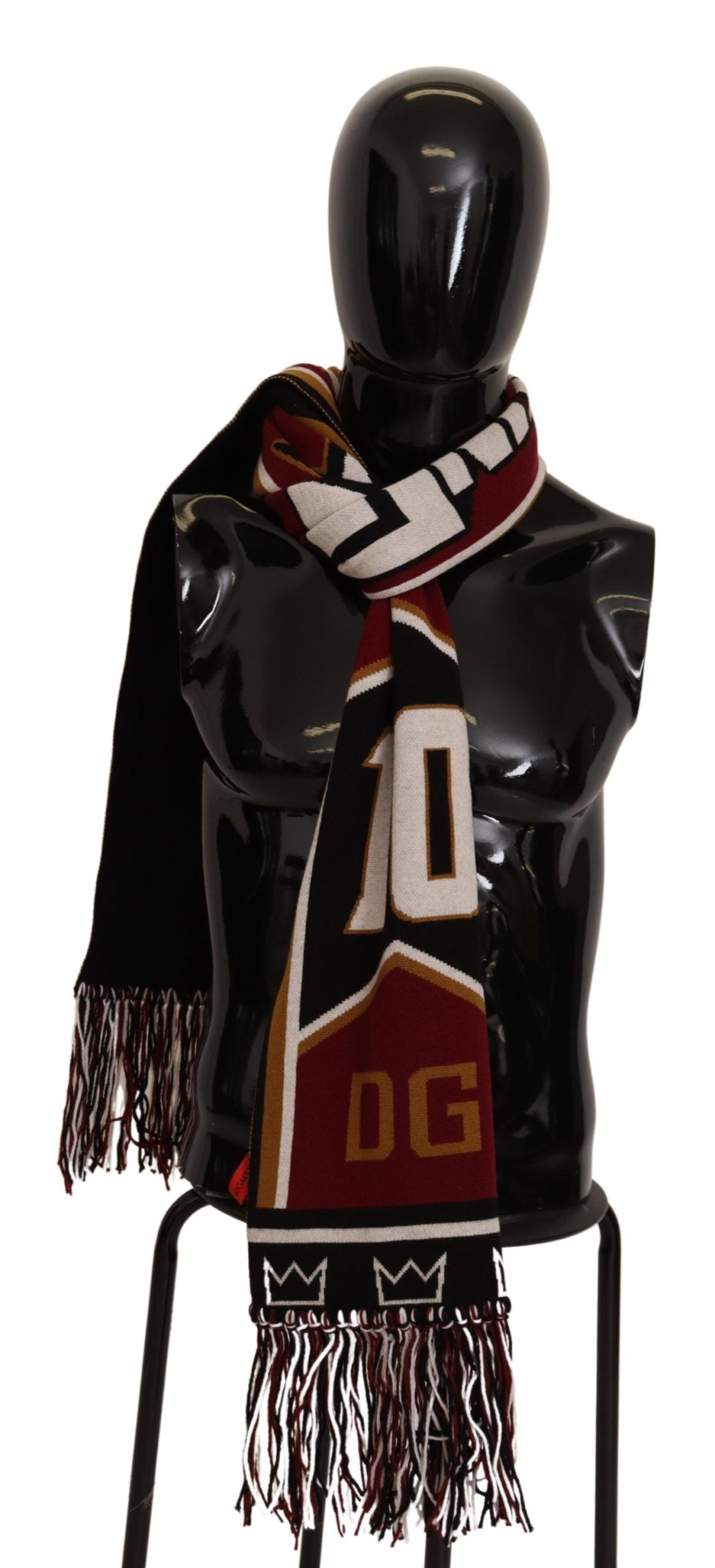 Vícebarevný vlněný pletený šátek DG King Shawl Wrap