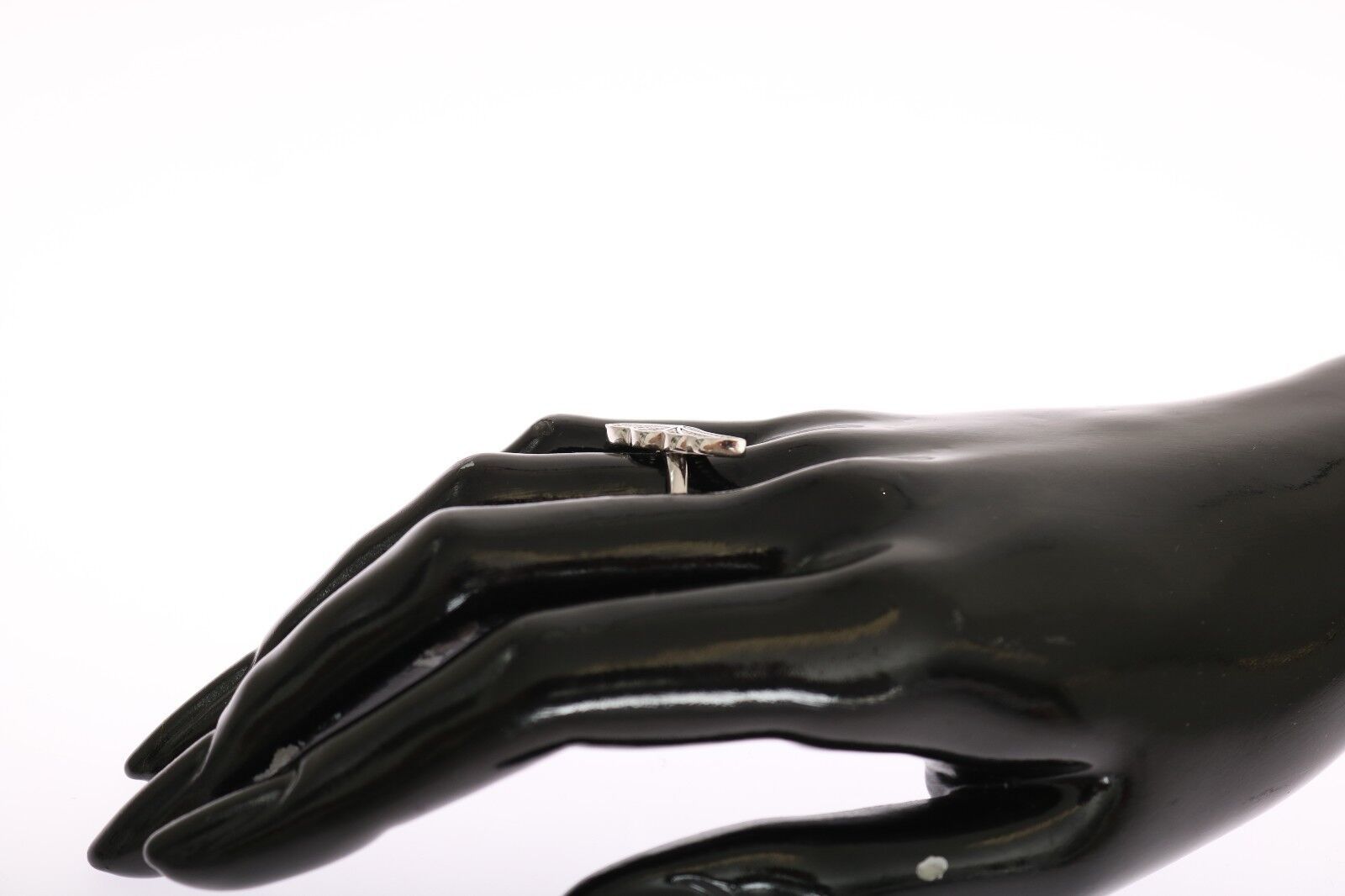 Dámský stříbrný prsten s křídly, čirý, CZ 925