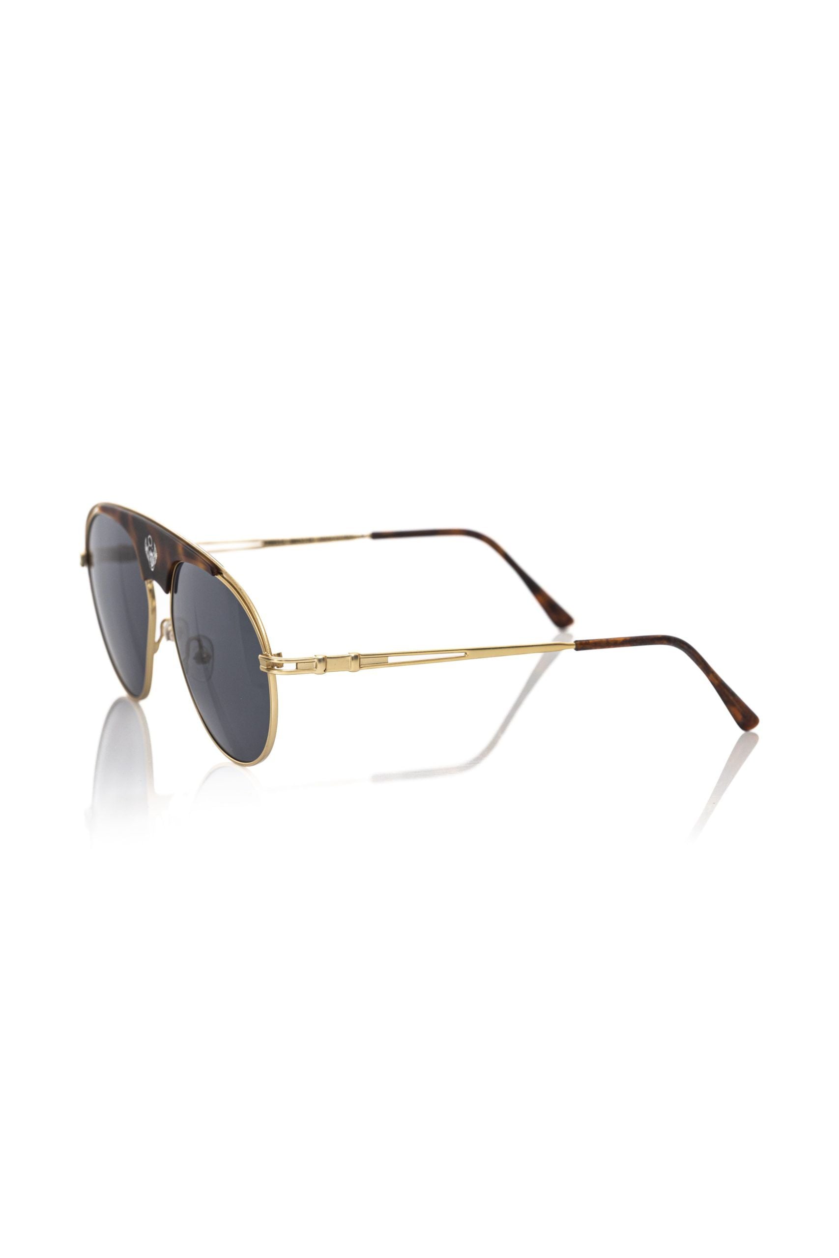 Brown Metallic Fiber Men Sunglasses