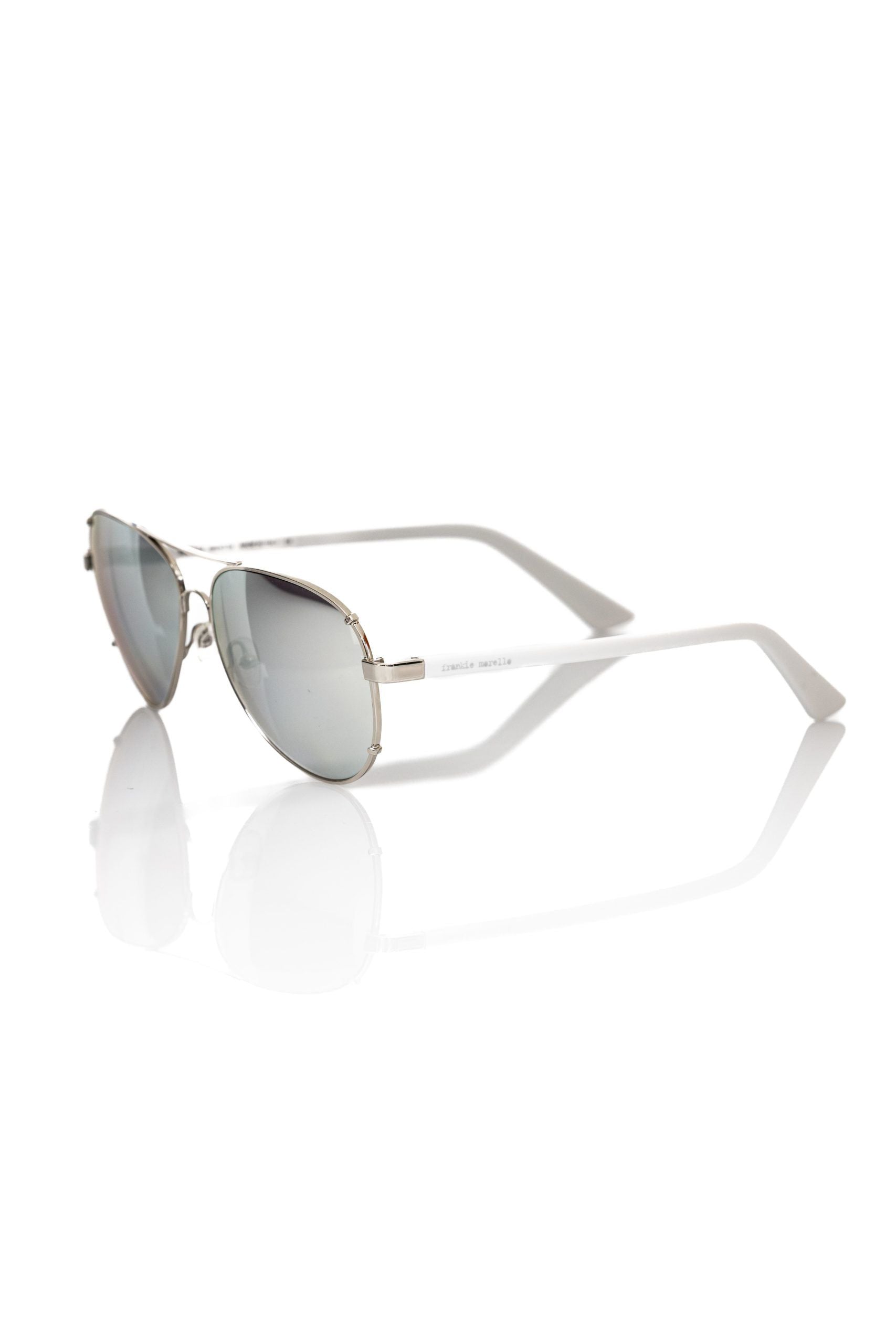 Silver Metallic Fibre Men Sunglass