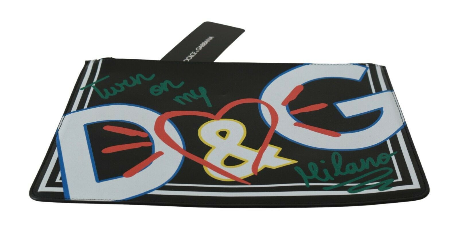 Pánská kožená peněženka s potiskem DG a zipem