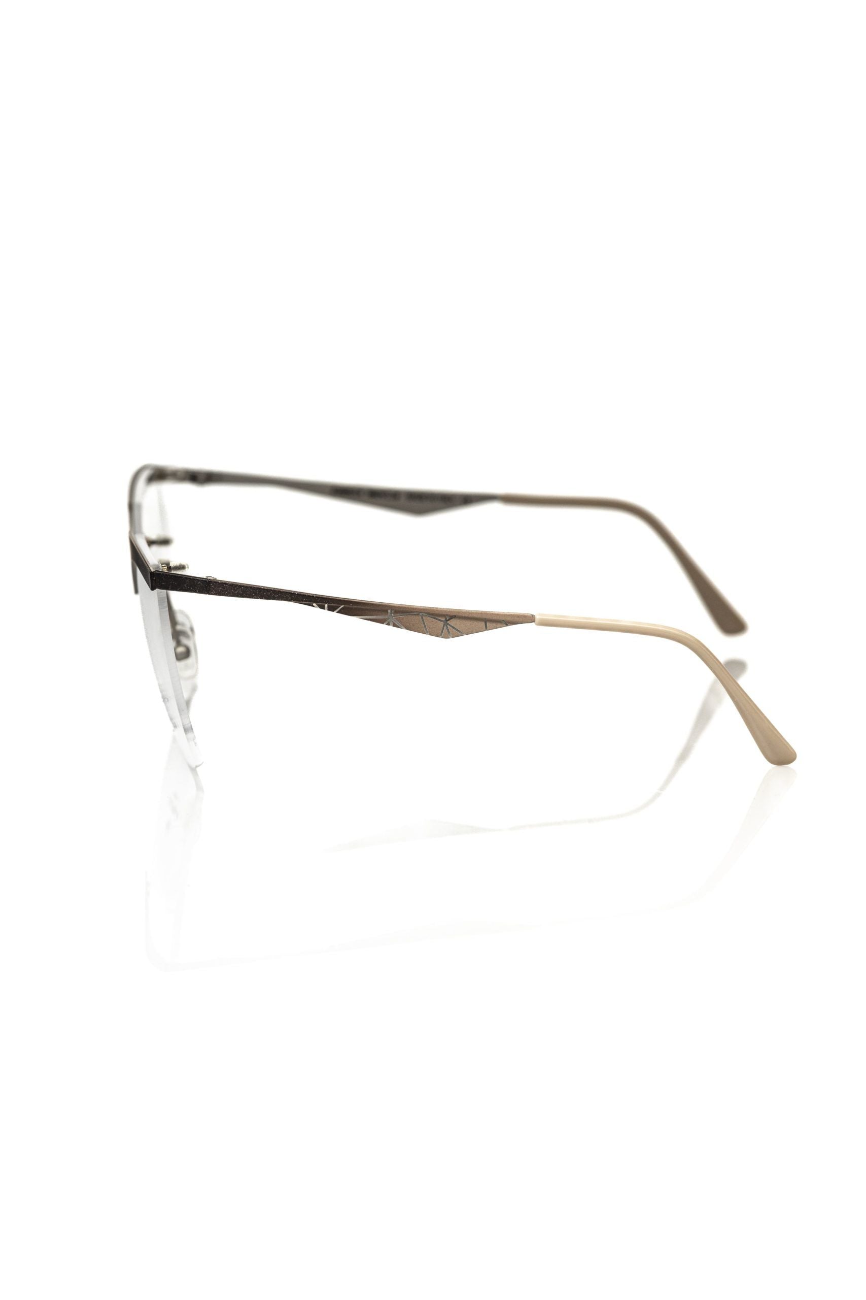 Gold Metallic Women's Frame Eyeglasses