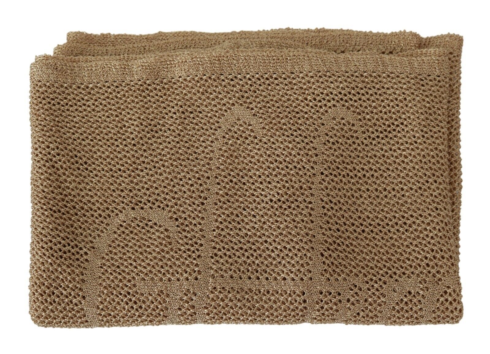 Hnědý zimní šál s nákrčníkem