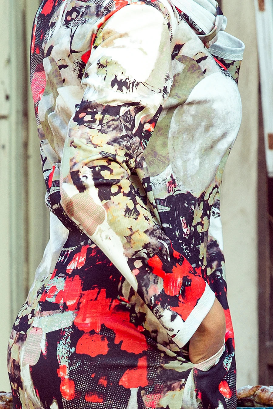 IRENE Turtleneck dress – Colorful Pattern