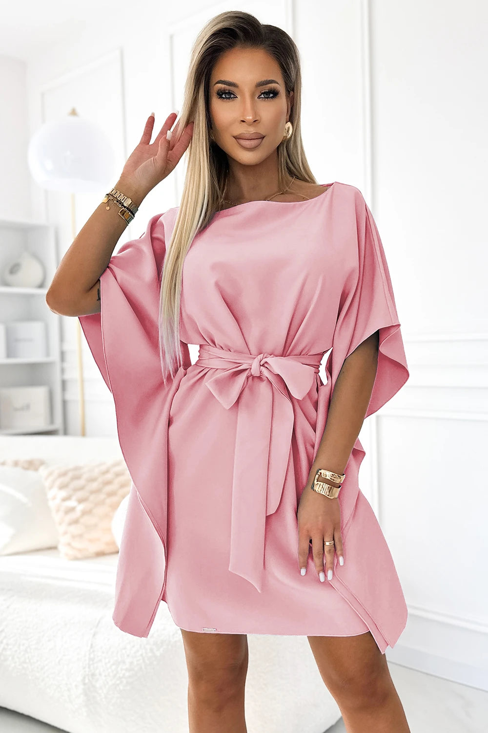 SOFIA Butterfly dress – Dirty Pink