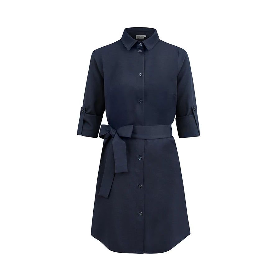 Shirt dress with buttons – Dark Blue