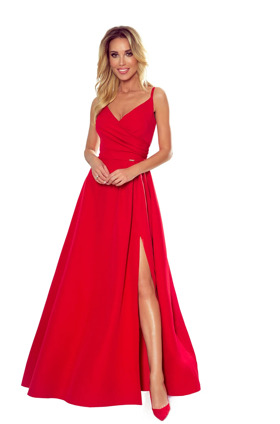 -SS2020 CHIARA elegant maxi dress with straps – Red