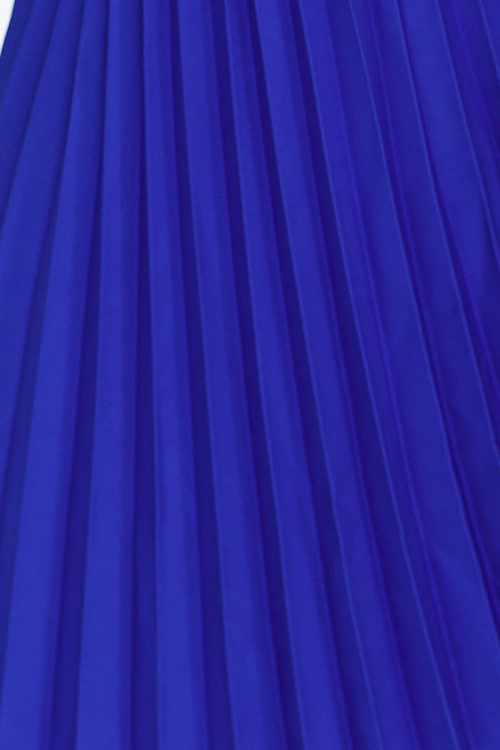 LILA Pleated dress with short sleeves – Royal Blue