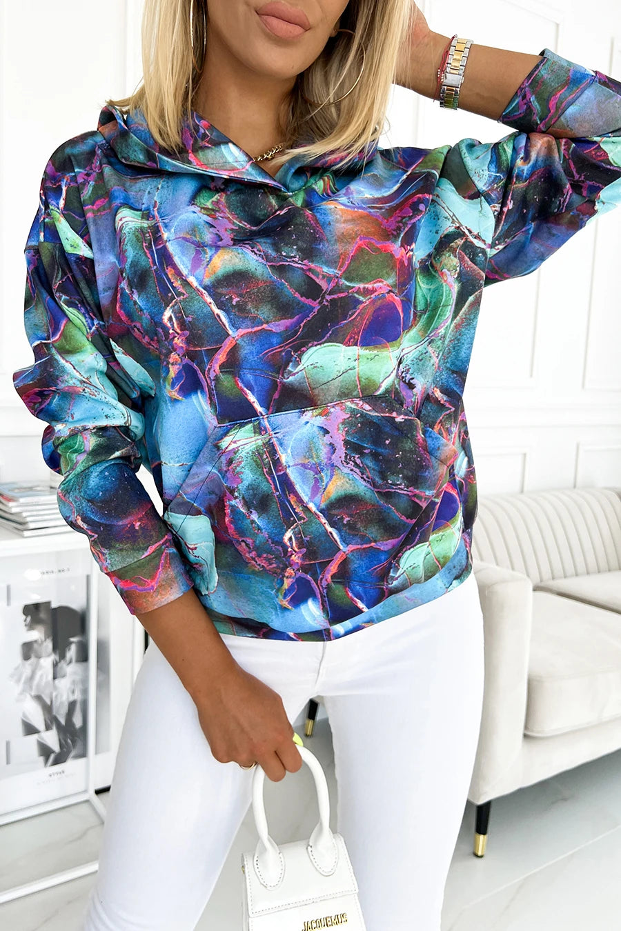 ANTRESOLA 4L Kangaroo hoodie – Blue Marble