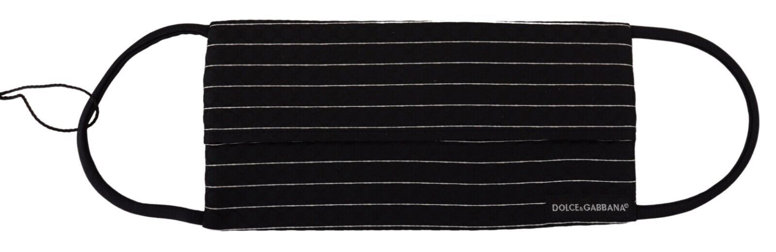 Black White Stripes Elastic Ear Strap One Size Face Mask