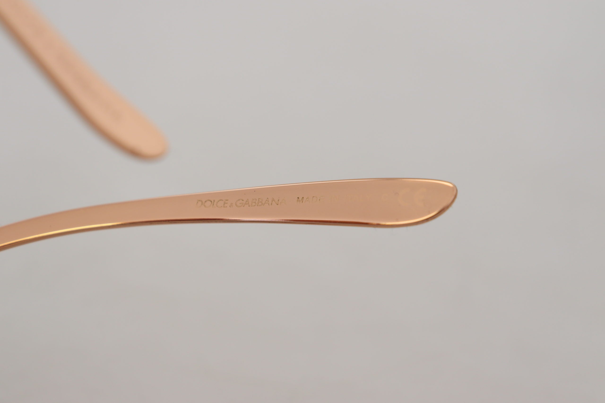 Sluneční brýle DG2202 s růžovým zlatým výšivkou a flitry