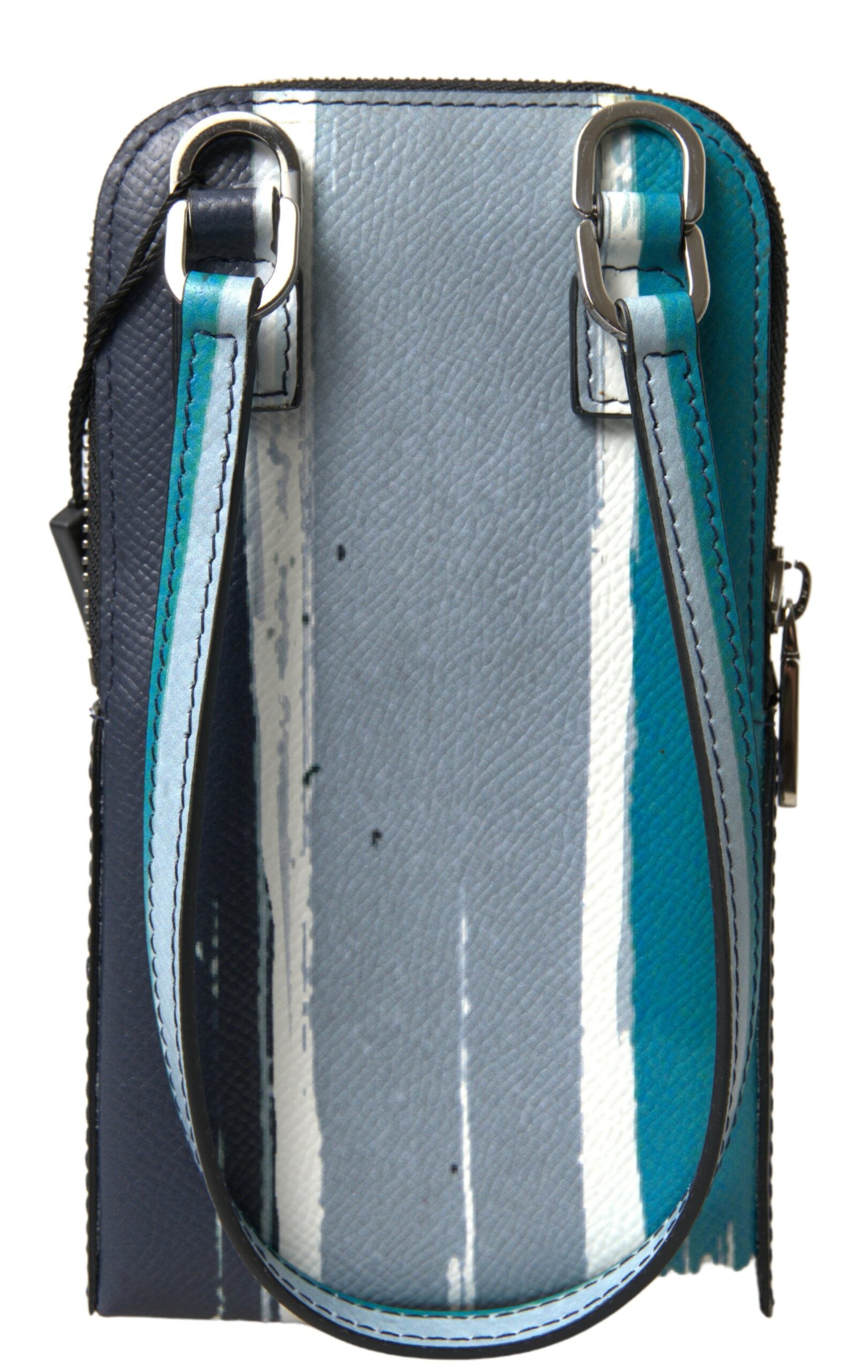 Blue Leather Purse Crossbody Sling Phone Bag Unisex
