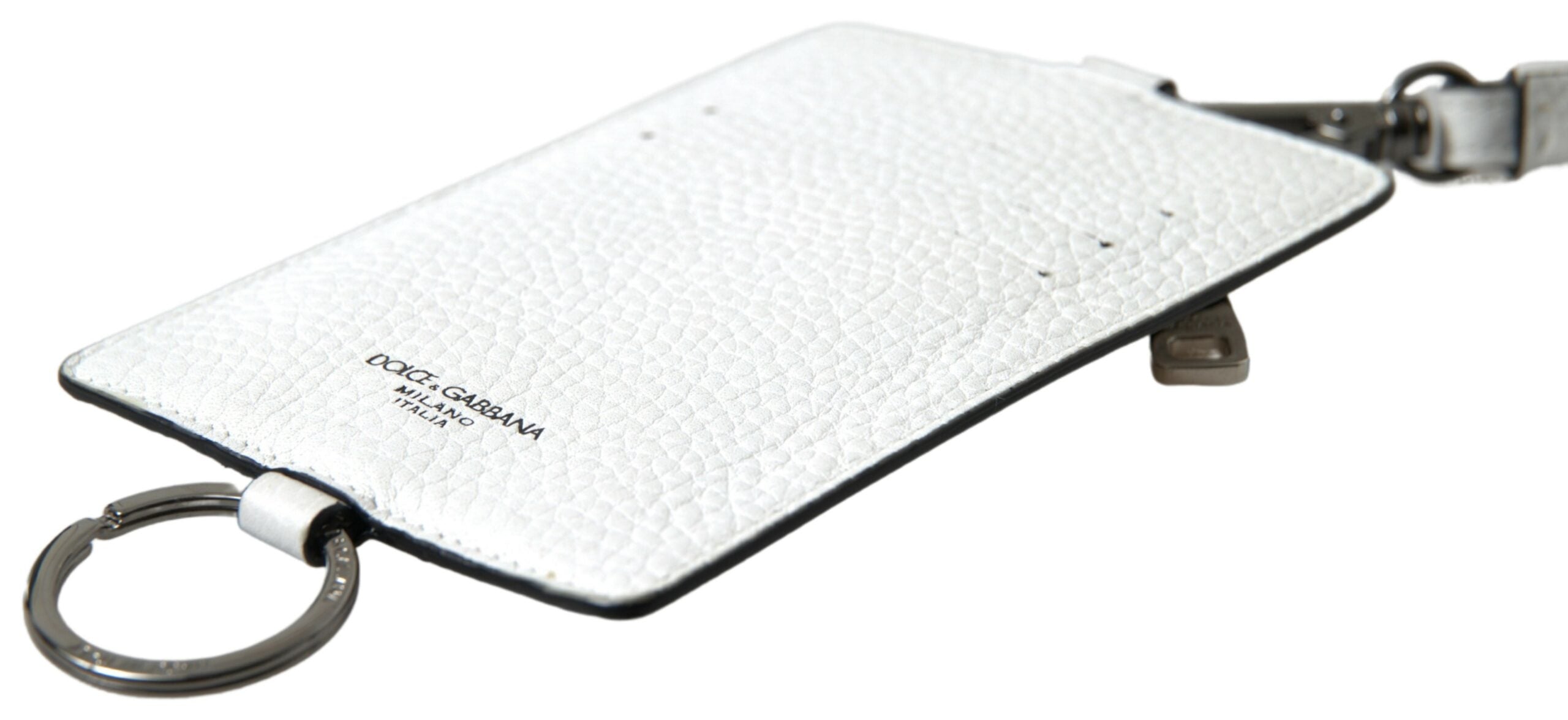 Pánská peněženka s logem a šňůrkou v bílé barvě