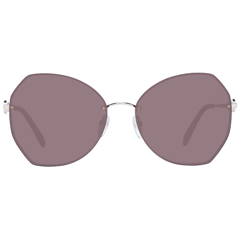 Rose Gold Metal Sunglasses