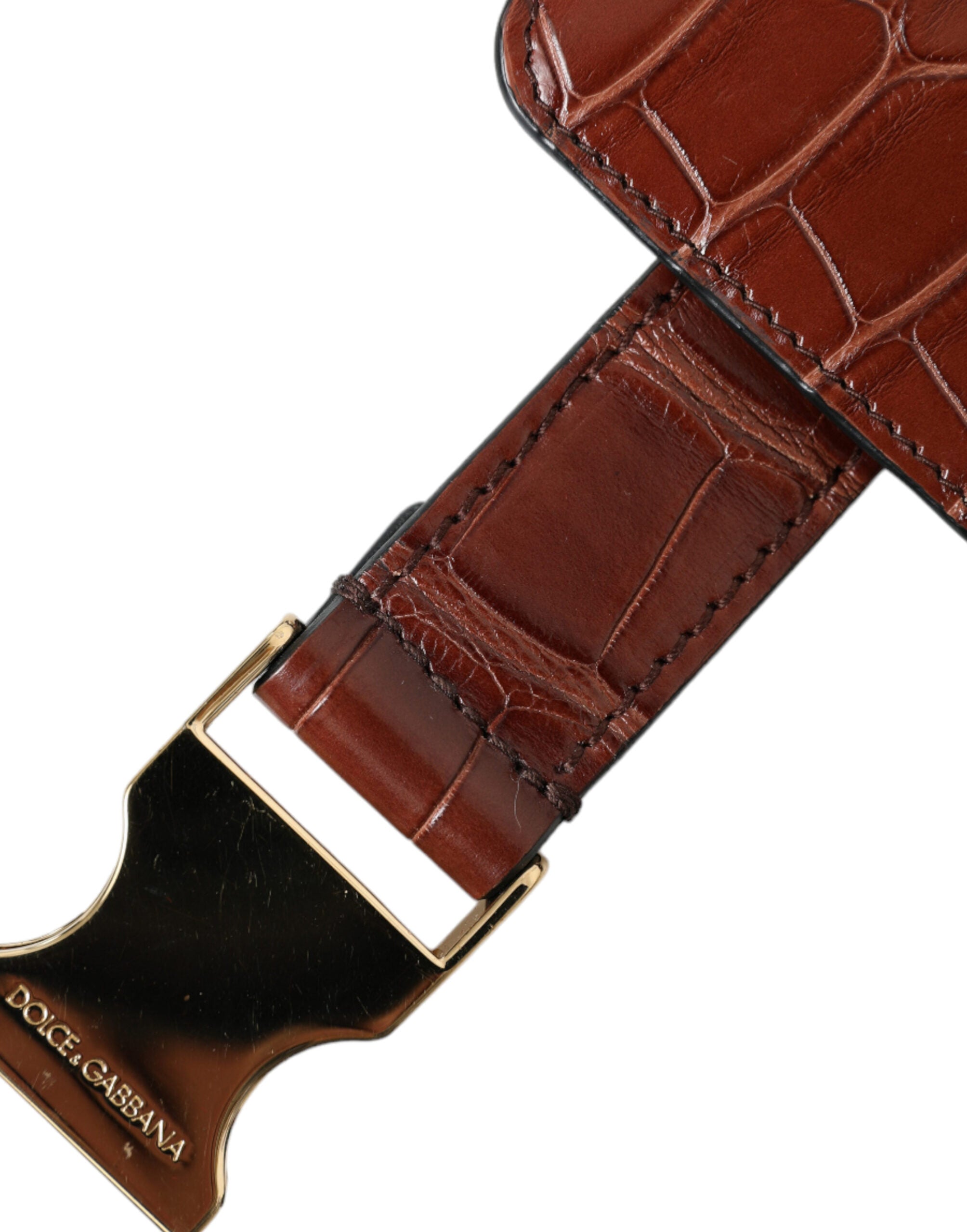 Hnědé pouzdro na Airpods z aligátorské kůže, peněženka na mince