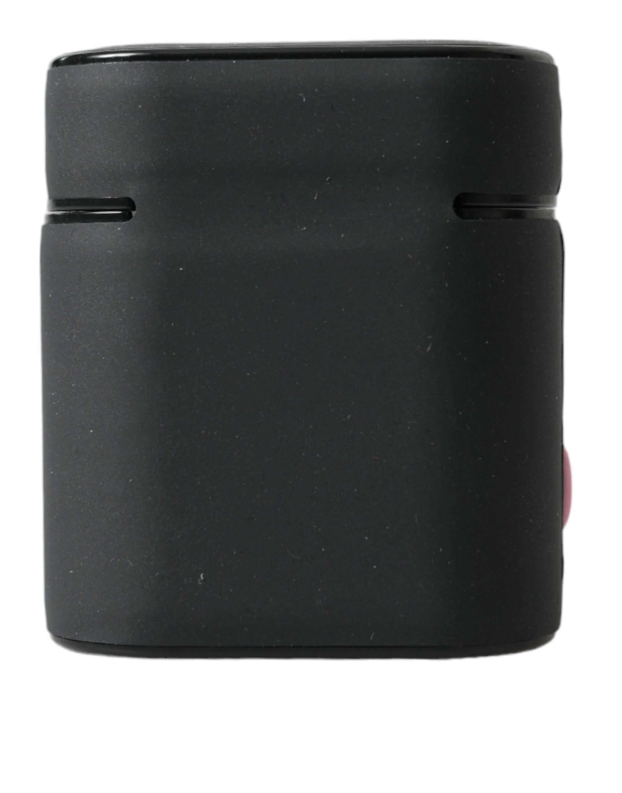 Černo-růžový silikonový kryt s reliéfním logem pro Airpods