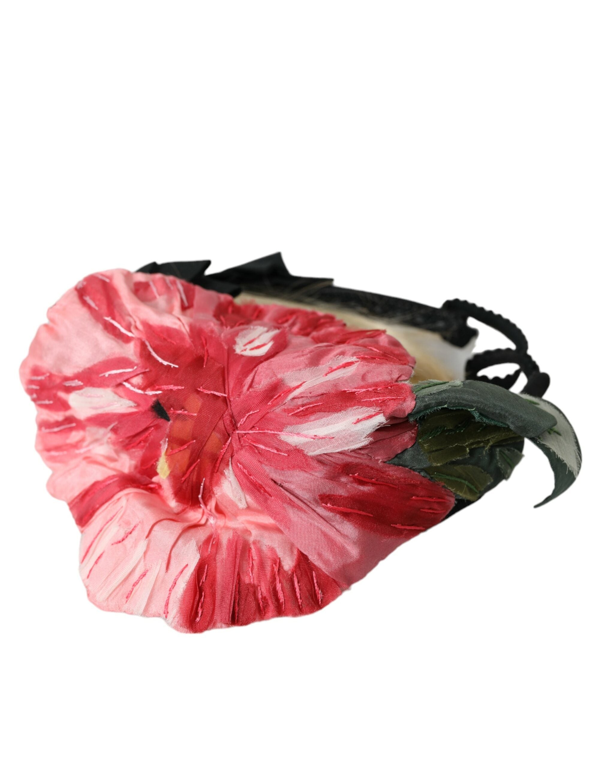 Černá viskózová bílá čelenka do vlasů Parrucchiera s diadémem