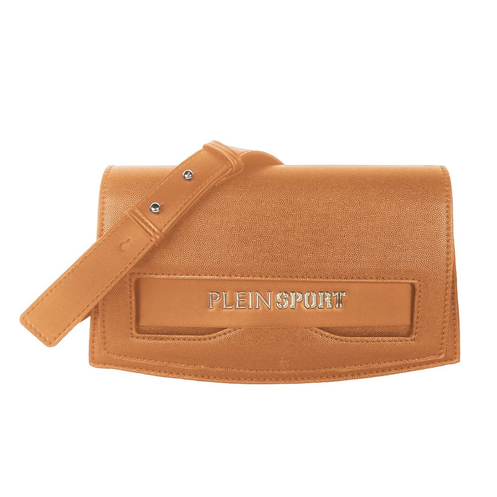 Hnědá polyethylenová dámská crossbody taška