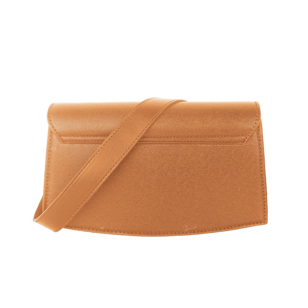 Hnědá polyethylenová dámská crossbody taška