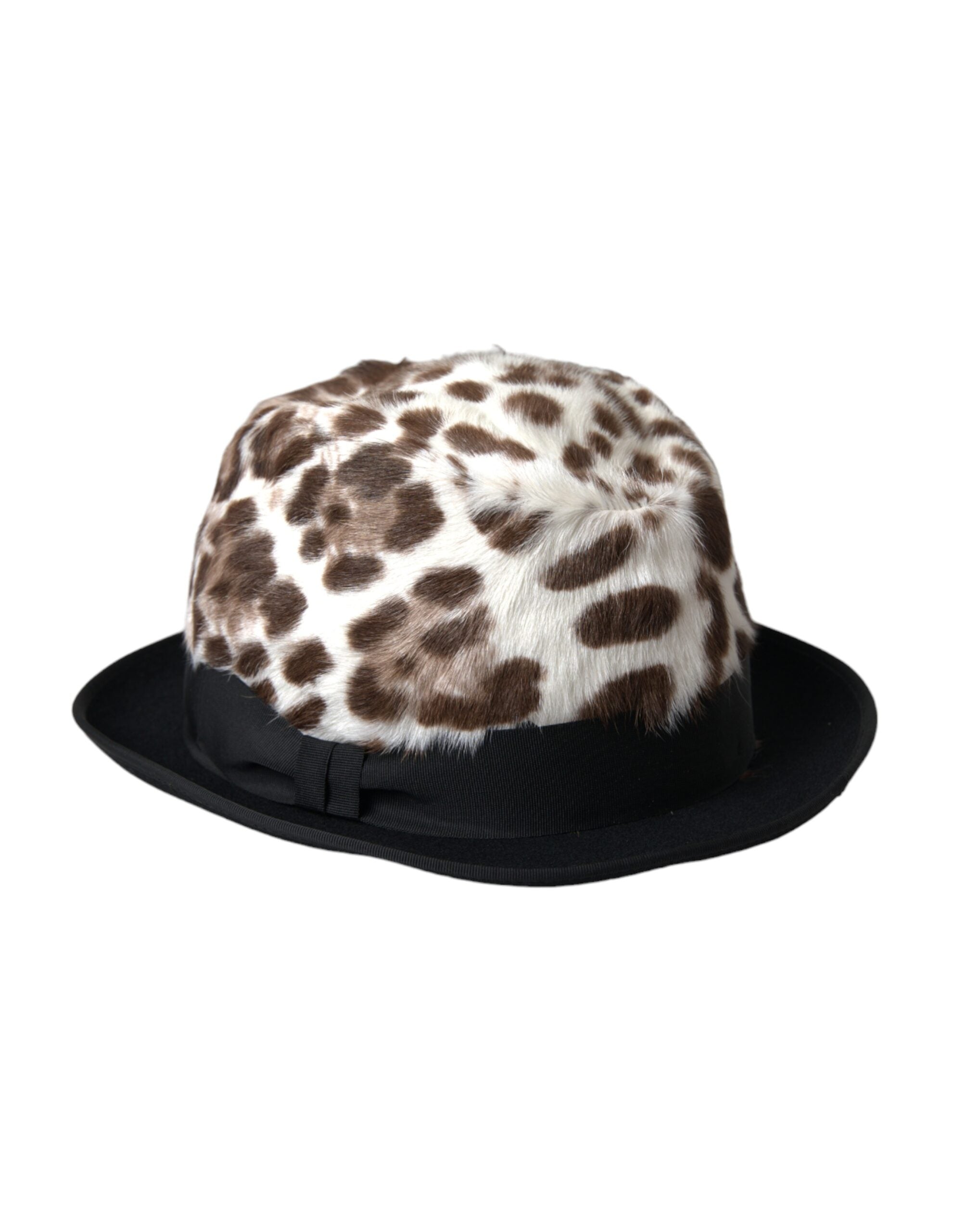 Dámský klobouk Fedora s vícebarevným leopardím vzorem