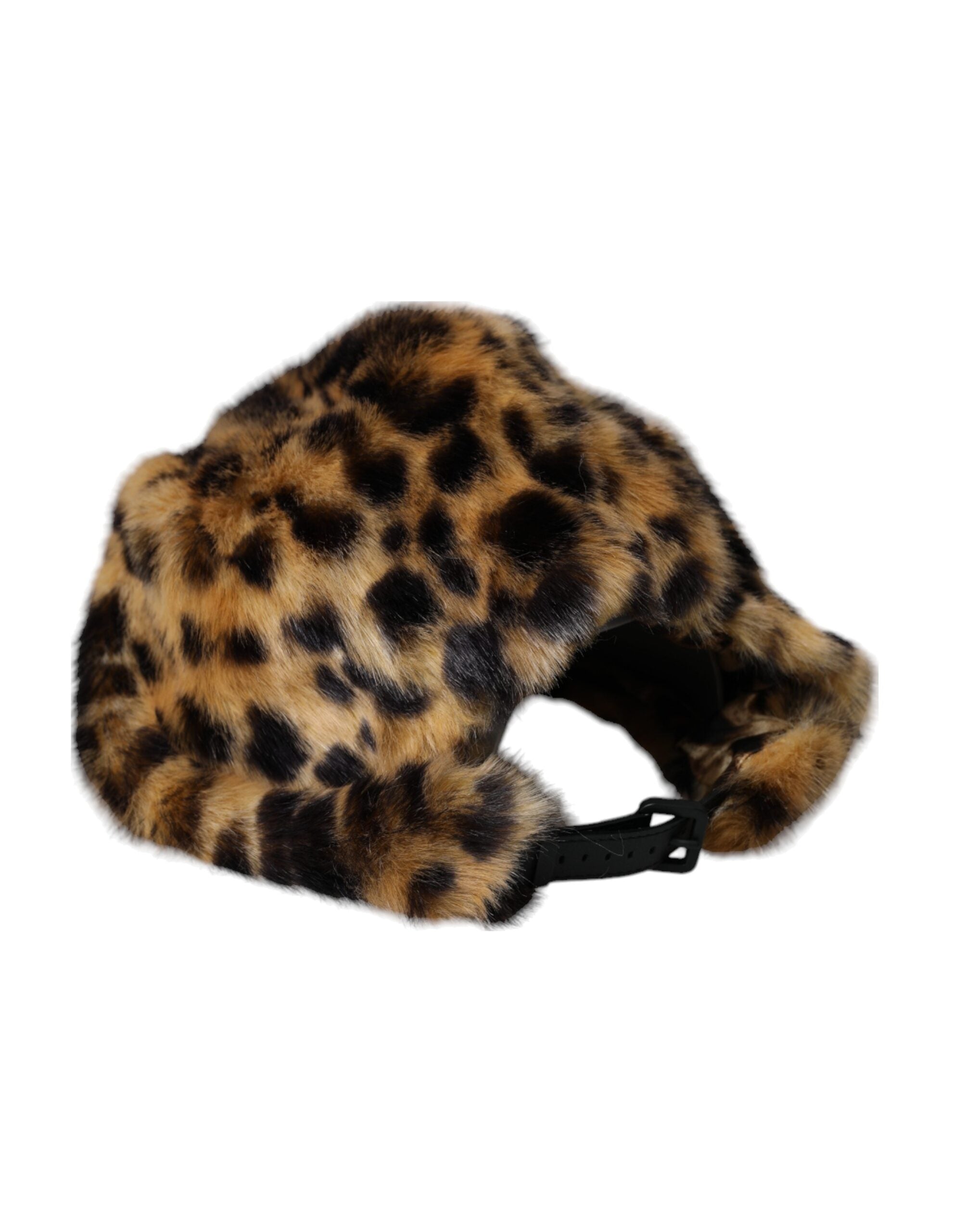 Dámský klobouk z hnědé leopardí kožešiny